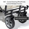 150KG Folding Trolley Cart Outdoor Garden Camping Beach Festival Wagon Truck UK