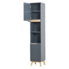 Modern Tall Cabinet 2 Door Shelves Unit Bathroom Storage MDF Wooden Furniture UK