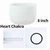 8" Crystal Singing Bowl Heart Chakra Tibeta Meditation Sound Bowl Singing Bowl