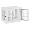 Furniture Style Dog Crate, Puppy Cage End Table, Pet Kennel House with Doors