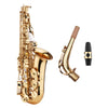 Golden Saxophone Alto Eb Flat Sax Brass Instrument with Case & Accessories Brass