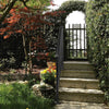 1-4 Steps Iron Handrail Stair Railing Hand Rail Kit Fit Outdoor Garden Steps UK