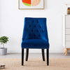 Velvet Pull Door Knocker Studded Dining Kitchen Accent Chairs Luxury Windsor