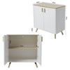 Modern Wooden Home Sideboard Storage Cabinet Unit With 2 Shelves & 2 Doors Wood
