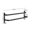 2/3 Tier Aluminum Basket Shower Rack Bathroom Storage Shelf Towel Rail Holder