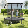 8FT Trampoline Outdoor Backyard Trampoline for Kids & Adults-Black