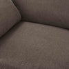 Dusk Cairo Chocolate Linen Feather Filled 2 Seater Sofa RRP l