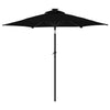 Garden Parasol with Black Steel 225 x 225 x 212 Parasol, Patio , D2R5