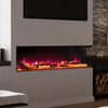 Electric Fireplace 12 Media Flame Insert LED Panoramic Living Room Heater