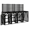 Quadruple Wheelie Bin Storage, Bin Store with 4 Compartments, Dustbin Q9A3