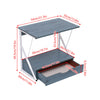 2-Tier Desktop Printer Stand Holder Shelf Printer Stand with Storage Drawer