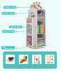 Rotating House Bookcase Storage Rack Bookshelf Kids Bedroom Playroom Shelf UK