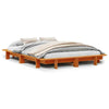 Bed Frame Wax Brown 120x200 Solid Wood Pine W1F5