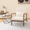 Modern Accent Chair Leisure Chair with Lumbar Pillow Fabric Reading Armchair