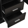 Modern 2 Door 2 Drawer Wardrobe with Shelf Hanging Rail Clothes Storage Cupboard