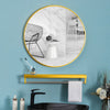 Modern Circle Wall Mirror Metal Framed Round Bathroom Mirror Hallway Porch Decor