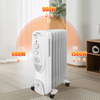 7 Fin Oil Filled Radiator Electric Portable Heater 3 Heat Thermostat Column UK