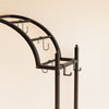 Heavy Duty Large Tall Plant Stand Arched Metal Flower Shelf with Hanging Hooks