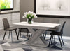 Extendable Table 140-180x80cm Kitchen STONE WHITE Gloss FAST FREE POSTAGE
