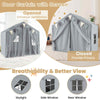 3-4 Kids Large Play Tent House Kids Play Tent w/Star Lights-Grey