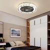 Living Room Ceiling Fan Lights Modern LED Chandeliers W/ Remote Control Dimmable