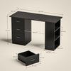 120cm Computer Desk Writing PC Table Workstation Laptop w/ 3 Shelf & Drawers