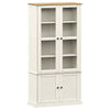 Glass Display Cabinet, Kitchen Cupboard with 2 Door, Storage Cabinet for S4K0