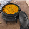Cast Iron Casserole Dish Pot Pan Cooked Camping Stew Dutch Oven Stockpot Skillet