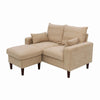 Panana 2 Seats Loveseat Couch Sofa Ottoman Upholstered Furniture for Small Space