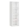 White Storage Cube 2-5 Shelf Bookcase Wooden Display Unit Organiser Furniture