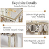 Long Silver Mirrored Console Table Hallway Side Desk Pendant Table Retro Elegant
