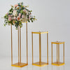 Wedding Column Stand Geometric Metal Flower Rack Table Plant Vase Holder Decor
