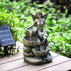 Fairy Waterfall LED Water Fountain Garden Water Feature Statue Lights Out&Indoor