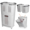Classified Laundry Basket Washing Clothes Clothing Storage Bin Removable Hamper