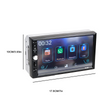 Double DIN Wireless Apple CarPlay Stereo Radio Android Auto Touch Screen Camera