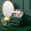 XLarge Cosmetic Skincare Organiser Tabletop Make-Up Storage Case 2 Drawers Box