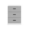 3 Drawer Wooden Bedroom Bedside Cabinet Furniture Storage Nightstand Side Table