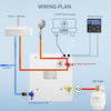 15x15" RV Tankless Water Heater 61000 BTU Propane Water Heater Instant Hot Water
