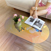 Acrylic Coffee Table Clear Iridescent Side Table Colorful Table Living Room Deco