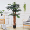 Large 180cm Faux Palm Tree Fake Artificial Green Plants Realistic Tree Garden UK