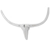 Wall Mounted Aluminium Bull’s Head Decoration Silver 96 cm vidaXL