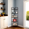 3/5Tier Corner Rack Shelf Unit Free Standing Organizer Storage Shelves Bookcases