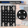 Utility Tool Board Wall-Mounted Pegboard Kit w/28 PCS Hanging Accessories-Black