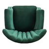 Retro Green Wing Back Armchair Chesterfield Rivet Studded Arm Chair Bedroom Sofa