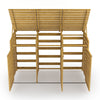Triple Wheelie Bin Shed with Lids Wooden Garden Dustbin Storage Cupboard Outdoor