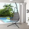 Hanging Chair with Stand Indoor Outdoor Hammock Swing Chair w/Large Padded Seat