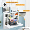 Wall-mounted Computer Desk Space Saving Floating Writing Desk Laptop Workstation