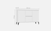 Sideboard Cabinet Storage Unit Cupboard With Drawers Doors Living Room Furniture