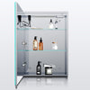LED Illuminated Mirror Cabinet with Shaver Socket Demister Pad Bathroom Storage