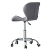 Cushioned Computer Desk Office Chair Chrome Legs Lift Swivel Adjustable Height